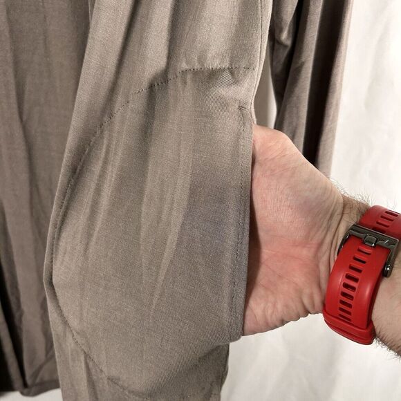 Susan Graver Cardigan Women's Medium Petite Grey Pockets open Front Modal Blend - Picture 5 of 9